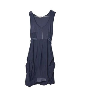 SUNLIGHT PARIS stretch sleeveless dress navy blue